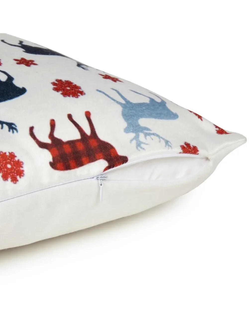 Oussum Cotton Pillow Case Christmas Decorative Print Cushion Cover Set of 2